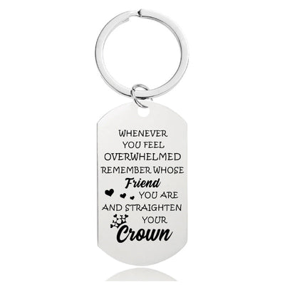 Whenever You Feel Overwhelmed - Inspirational Keychain - A916