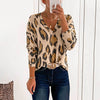 Leopard Print V Neck Top (6 Colors)