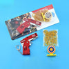 All Metal Mini Folding Rubber Band Gun Outdoor Military Sport Toy Keychain