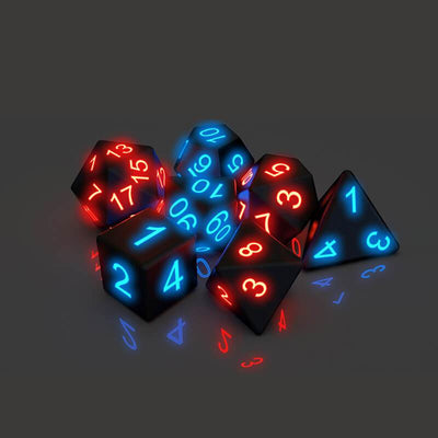 Awesome Board Game Glowing Dice - 7 PCS