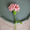 Handmade Knitted Décor Gift - Carnation - Pink