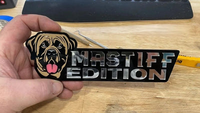 Mastiff Car Badge Laser Cutting Car Emblem CE044