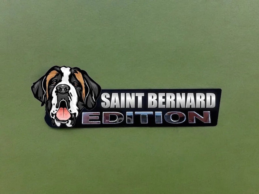 Saint Bernard Car Badge Laser Cutting Car Emblem CE059