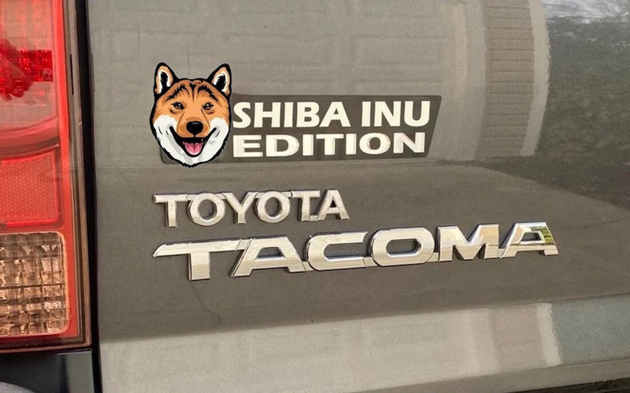 Shiba Inu Car Badge Laser Cutting Car Emblem CE058