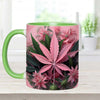 Pink Stoner Chick - Weed Accent Mug