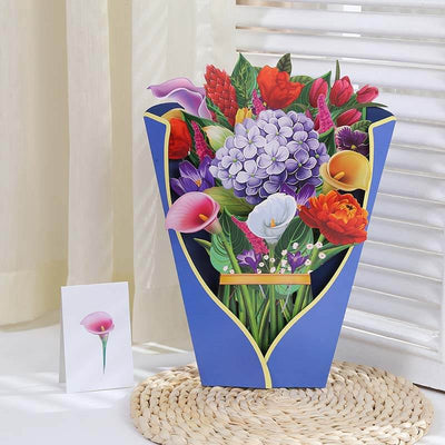 Pop Up Flower Bouquet Greeting Card