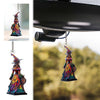 Witch Glass Painted Pendant Car Hang Ornament