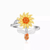 To My Daughter Sunflower Fidget Ring