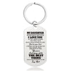 Mom To Daughter - Never Forget How Much I Love You - Inspirational Keychain - A910