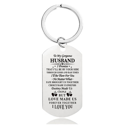 I'll Be By Your Side Through Good And Bad Time - Inspirational Keychain - A915