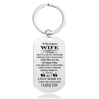 I'll Be By Your Side Through Good And Bad Time - Inspirational Keychain - A915