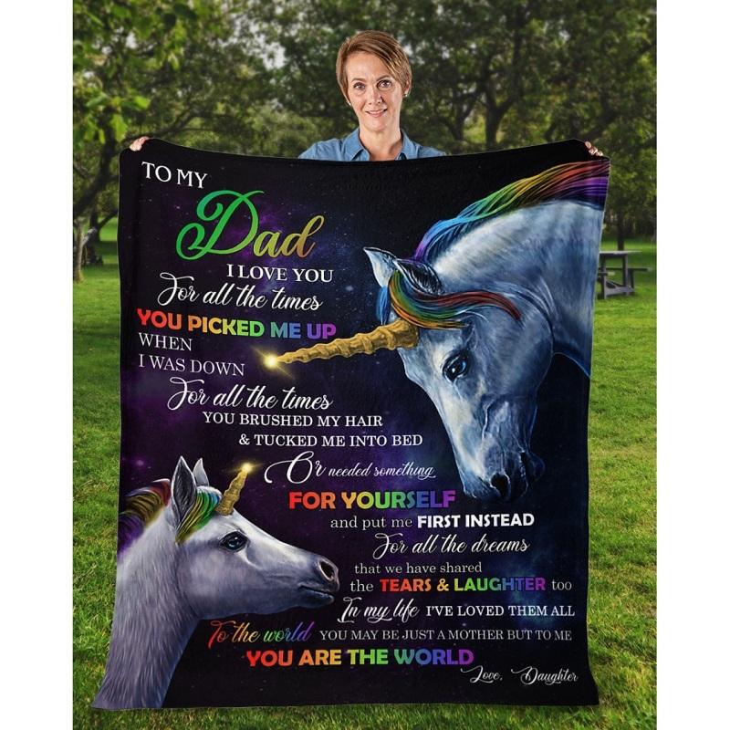 To My Dad - From Daughter - A317 - Premium Blanket