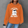 Women's Halloween This Is Some Boo Sheet Waffle Hoodie