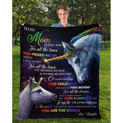 To My Mom - From Daughter - A317 - Premium Blanket