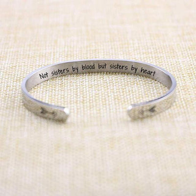 "Not Sisters By Blood But Sisters By Heart" Bracelet