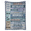 To My Husband - From Wife - A608 - Premium Blanket