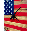 Handmade Patriotic Flag Bullet Clock