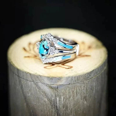 Turquoise Creative 3 Piece Ring