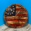 Handmade Patriotic Flag Bullet Clock