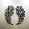 1 Pair Angel Wings Metal Wall Art With Led Lights