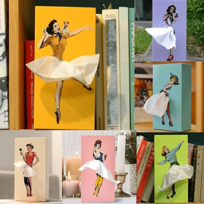 Flying Skirt Tissue Box