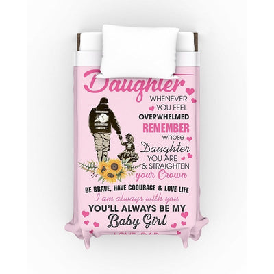 To My Daughter - From Dad - A327 - Premium Blanke