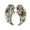 1 Pair Angel Wings Metal Wall Art With Led Lights