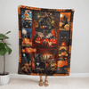 Black Cat A238 Halloween Blanket