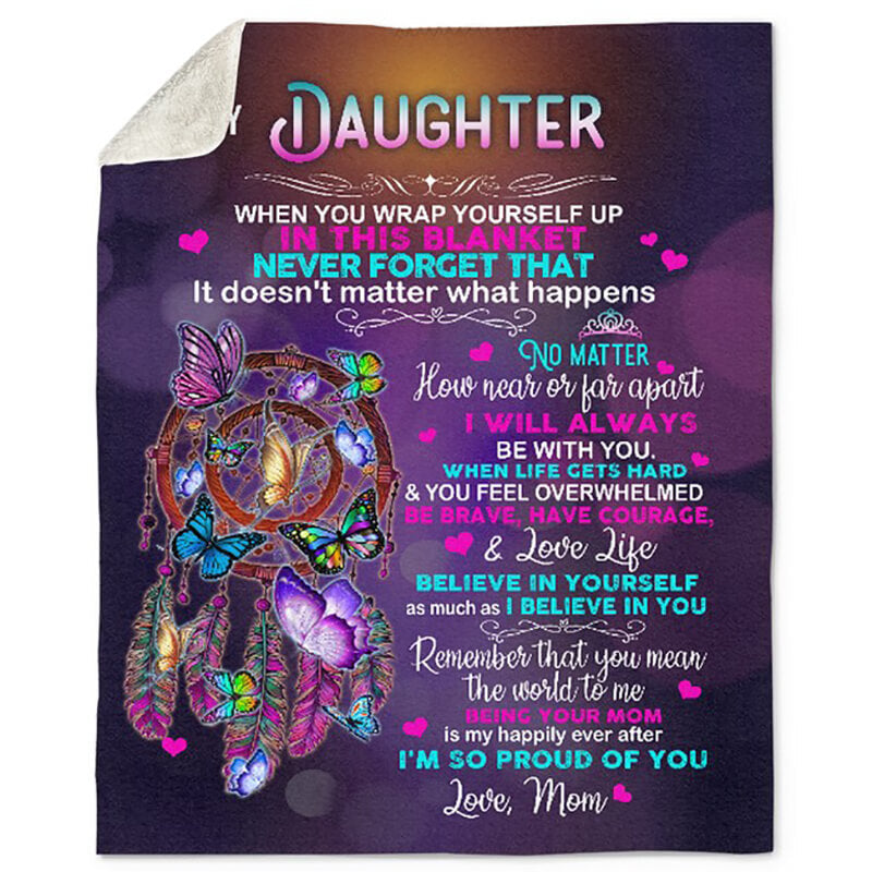 Special Gift For Your Daughter On A Birthday or For Your Daughter Living Far From Home - A651 - Premium Blanket