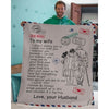 To My Wife - From Husband - A326 - Premium Blanket