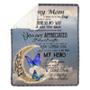 To My Mom - From Daughter - Butterfly A314 - Premium Blanket