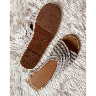 Cleo Espadrille Slides (3 COLORS)