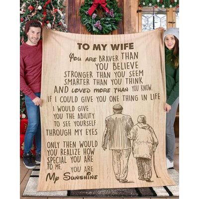 To My Wife - From Husband - F024 - Premium Blanket