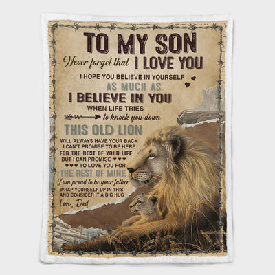 I Believe In You - A933 - Lion Premium Blanket