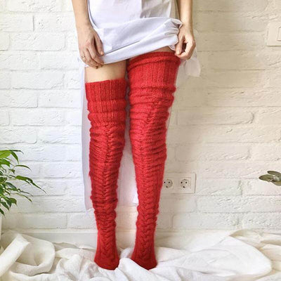 Elegant Hand-knitted Warm Socks