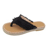 Flat Espadrille Slides