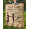 To My Mom - From Daughter  - A367 - Premium Blanket