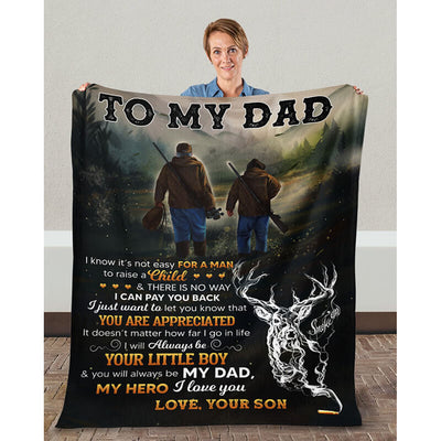 To My Dad - From Son - A366 - Premium Blanket