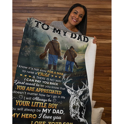 To My Dad - From Son - A366 - Premium Blanket