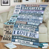 To My Daughter - From Mom - My Love For You Is Forever G006 - Premium Quilt