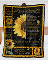 Lovely Gift For Daughter - From Mom - I Love You Sunflower Blanket F020 - Premium Blanket