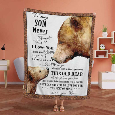 I Love You - A934 - Brown Bear Premium Blanket