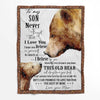 I Love You - A934 - Brown Bear Premium Blanket