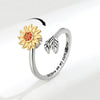 To My Daughter Sunflower Fidget Ring