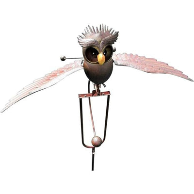 Handmade Flying Owl Garden Stake