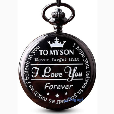 To My Son - Vintage Pendant Pocket Watch