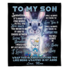 To My Son - From Mom  - A373 - Premium Blanket