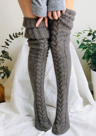 Elegant Hand-knitted Warm Socks