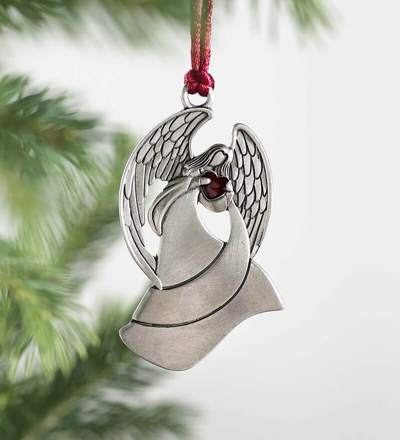 Solid Pewter Christmas Tree Ornament