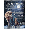 I Know It‘s Not Easy For Woman To Raise A Child Wolf A371 - Premium Blanket